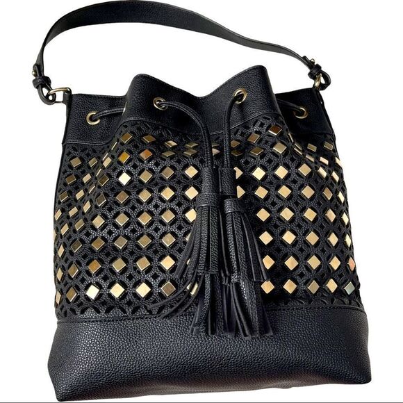 No brand Name Drawstring LARGE Bucket Bag - Picture 2 of 14